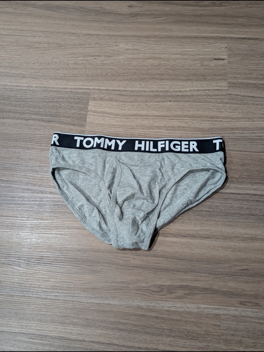 Tommy Hilfiger Gray Briefs with Black Logo Waistband